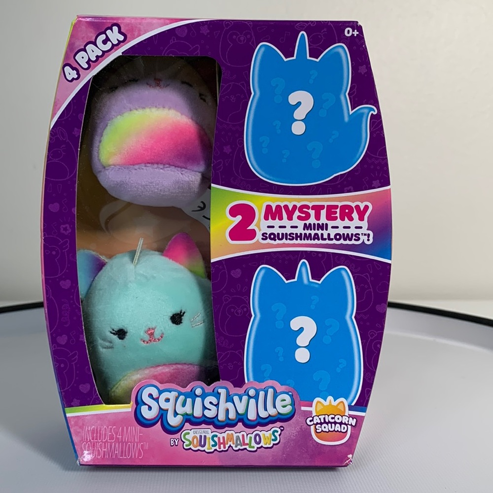 Squishville Caticorn Squad NEW 4 pack of 2" Squishmallows